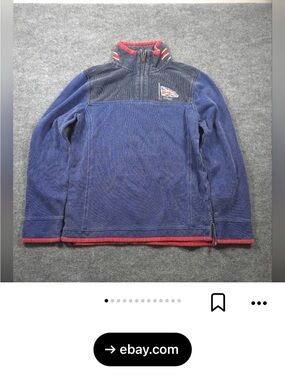 Navy Blue Half-Zip Pullover FAT FACE BRAND